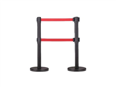 Vaimennin sisäänvedettävälle vyön esteelle